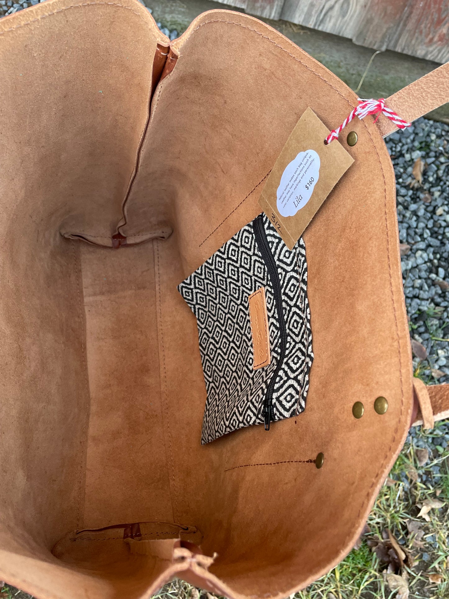 Lila Leather Tote #312LB