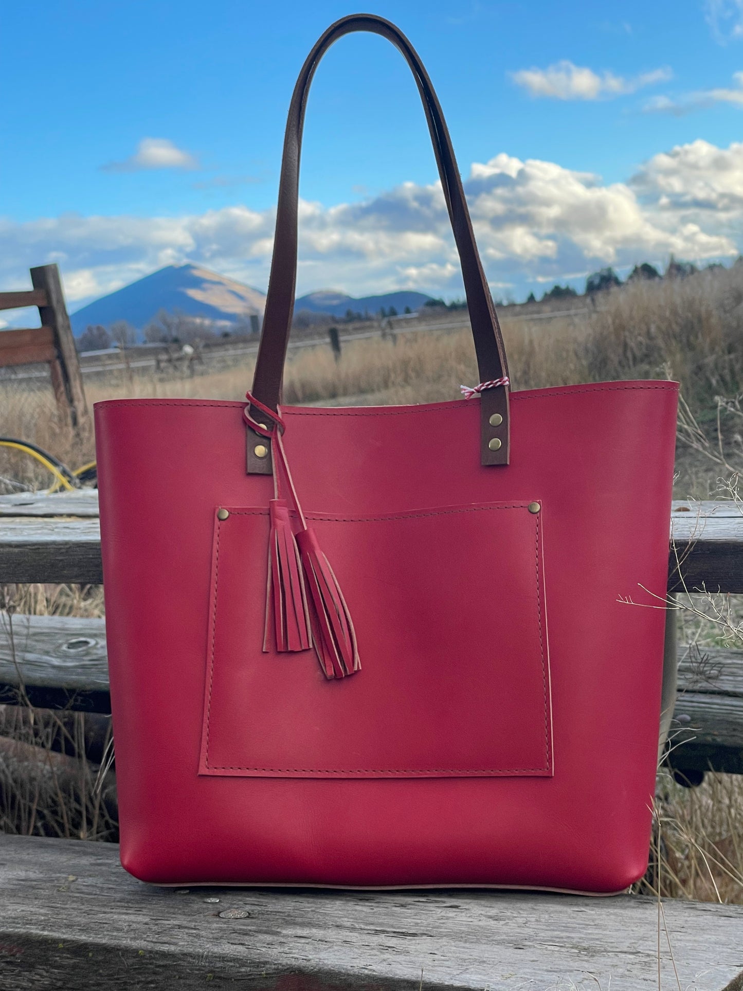 Lila Leather Tote #308LB