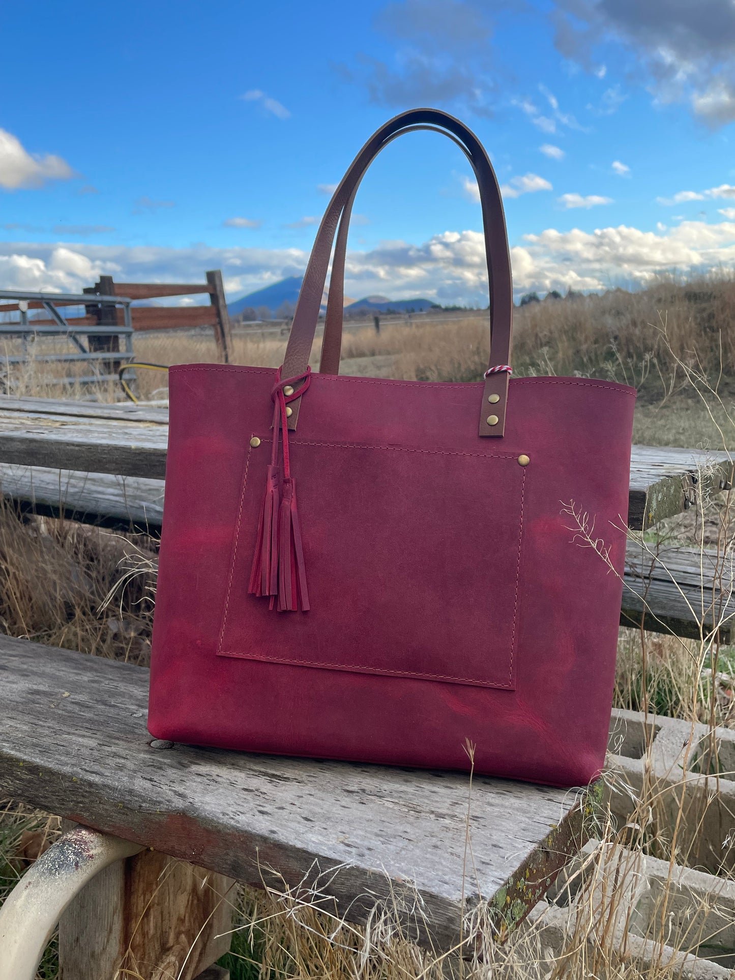 Lila Leather Tote #314LB