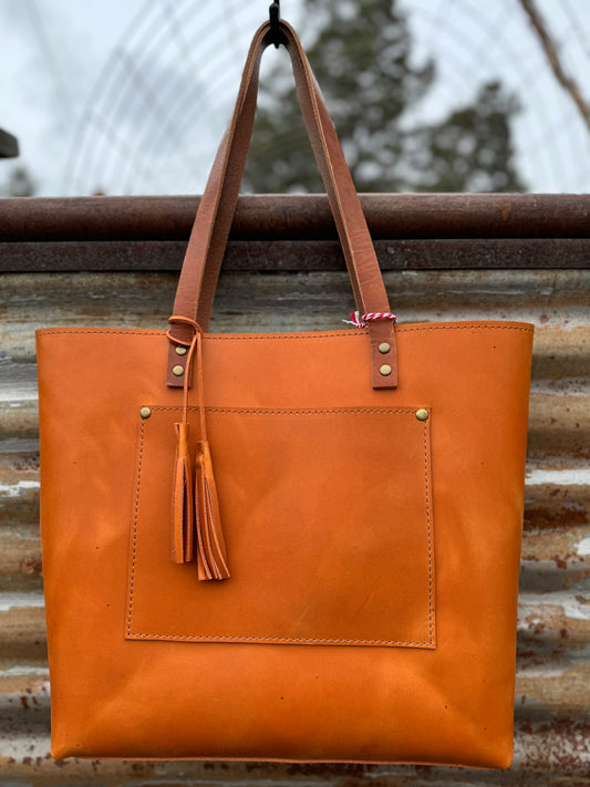 Lila Leather Tote #320LB