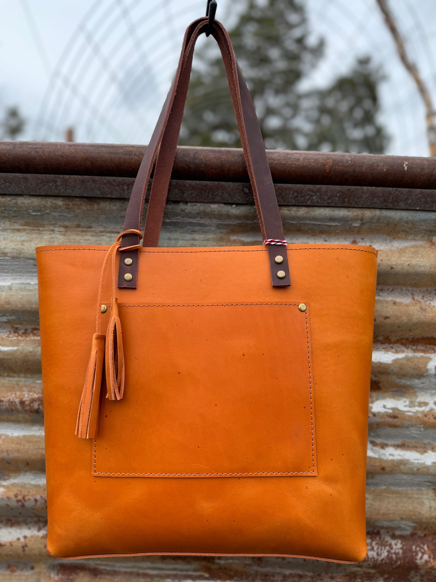 Lila Leather Tote #321LB