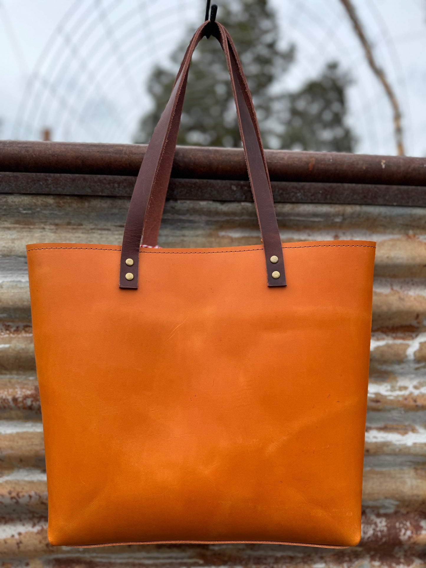 Lila Leather Tote #321LB