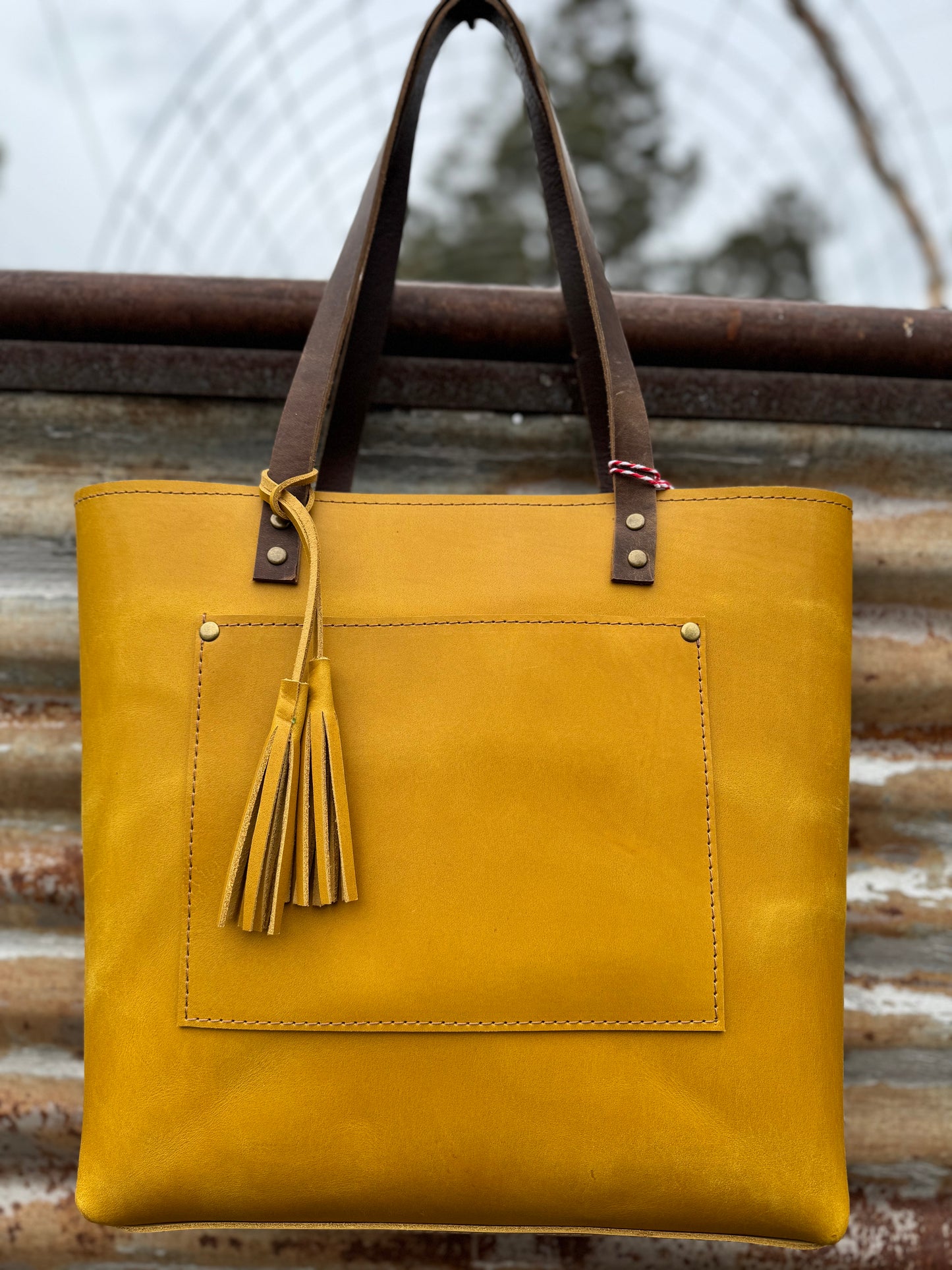 Lila Leather Tote #324LB