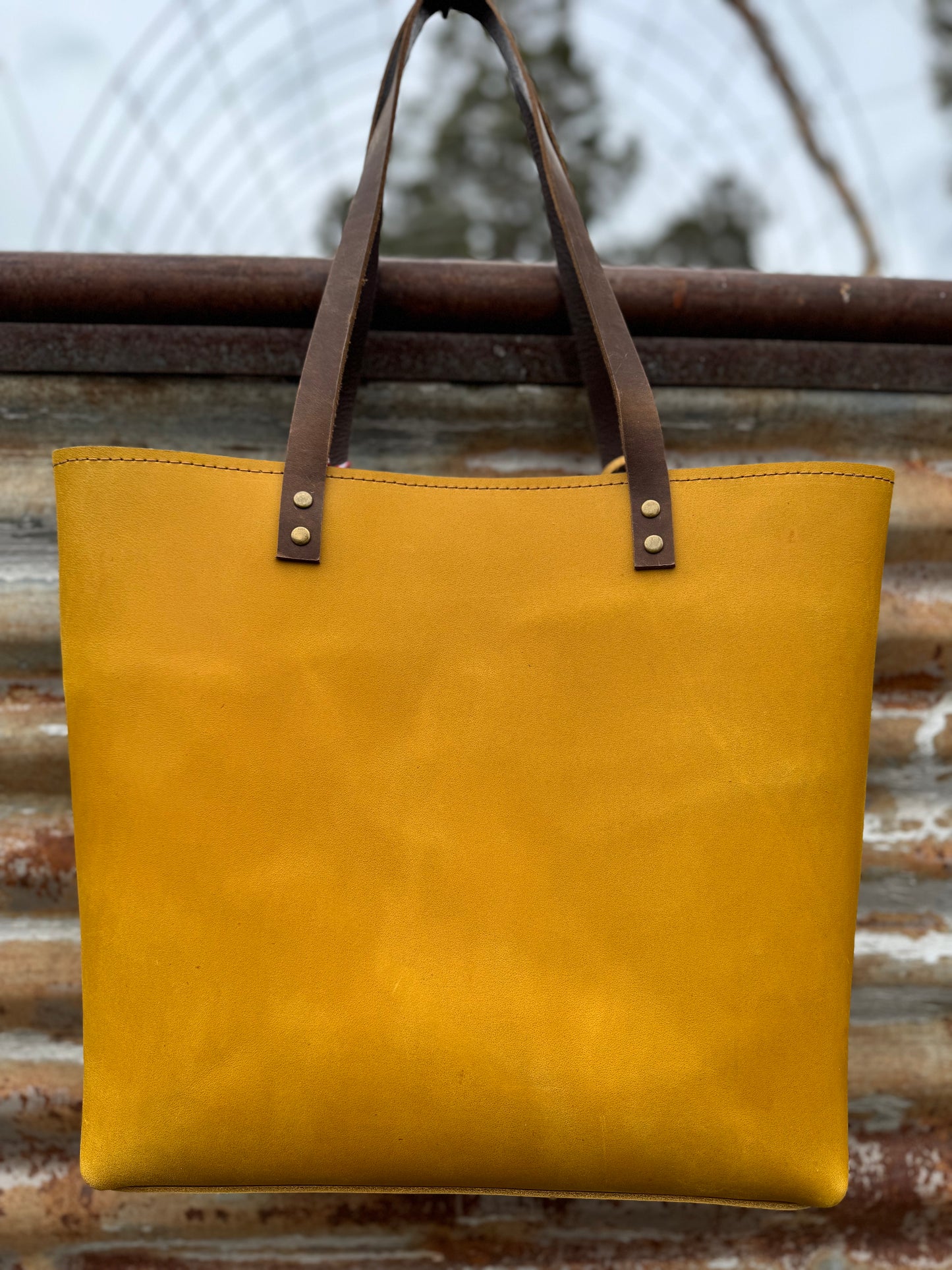 Lila Leather Tote #324LB