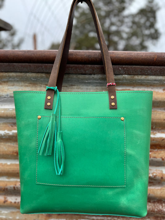 Lila Leather Tote #326LB