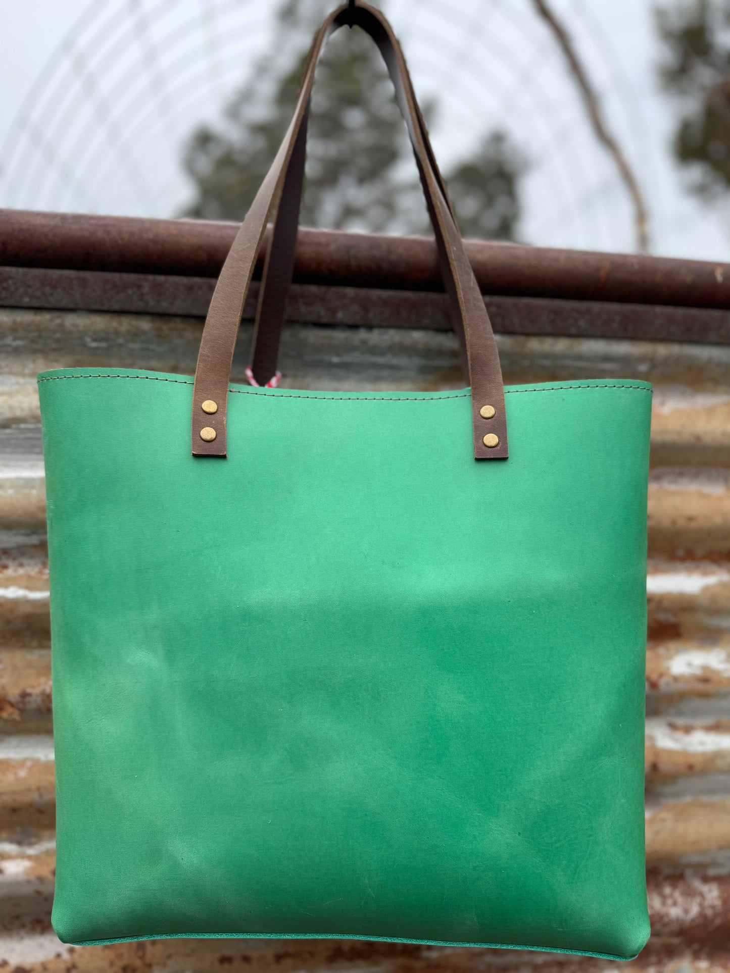 Lila Leather Tote #326LB