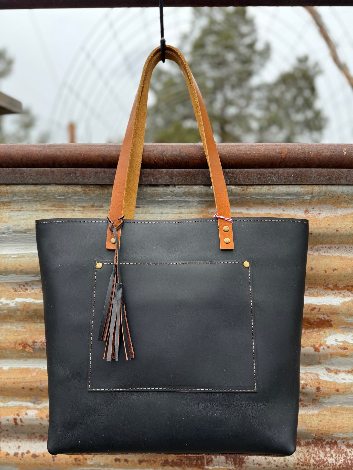 Lila Leather Tote #329LB