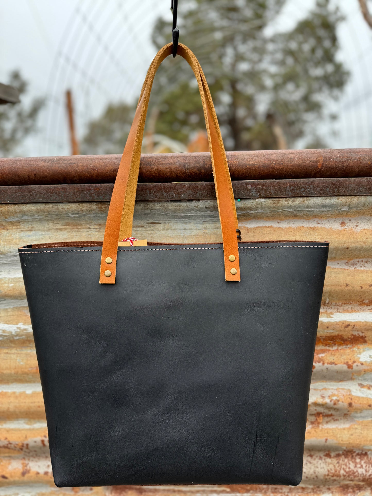 Lila Leather Tote #329LB