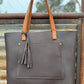 Lila Leather Tote #334LB