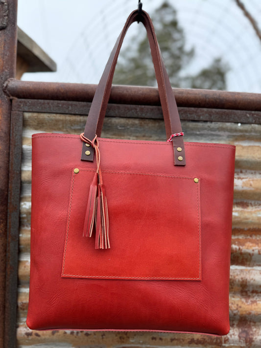 Lila Leather Tote #335LB