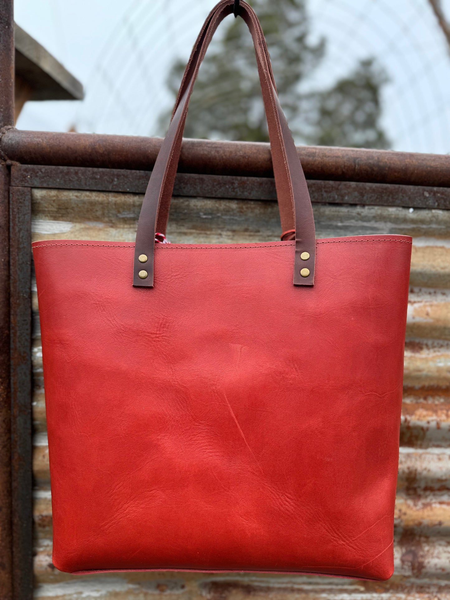 Lila Leather Tote #335LB